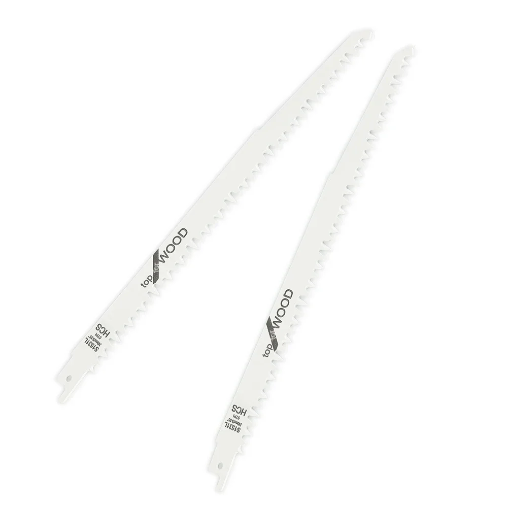Hoja de sierra alternante para carpintería, herramienta de corte rápido 5TPI, 240mm, 9,5, 2 piezas, S1531L, para madera, Metal y plástico