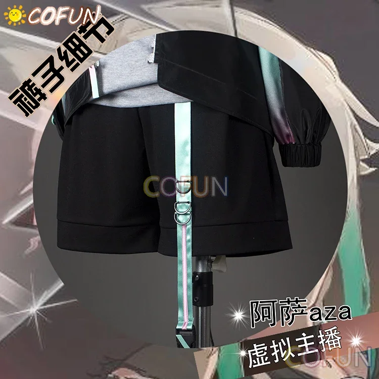 COFUN [Personalizzato] NIJISANJI Vtuber Aza Costume Cosplay Abiti di Halloween Donna Uomo Nuovo vestito uniforme