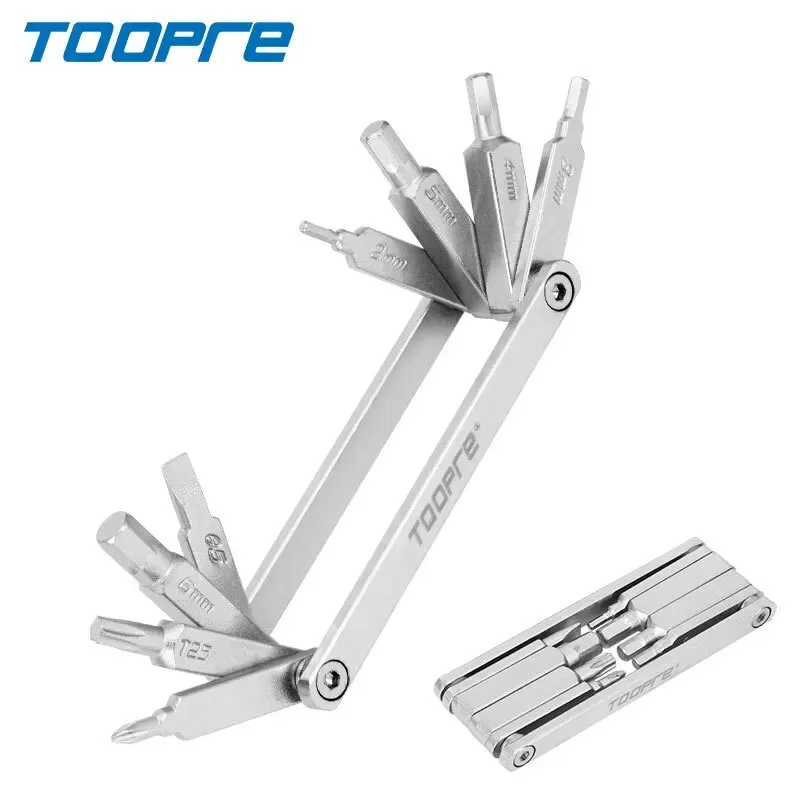 TOOPRE Bicycle Repair Tool Mountain Bike Multi Functional Repair and Dismantling Set Hexagonal Screwdriver Wrench