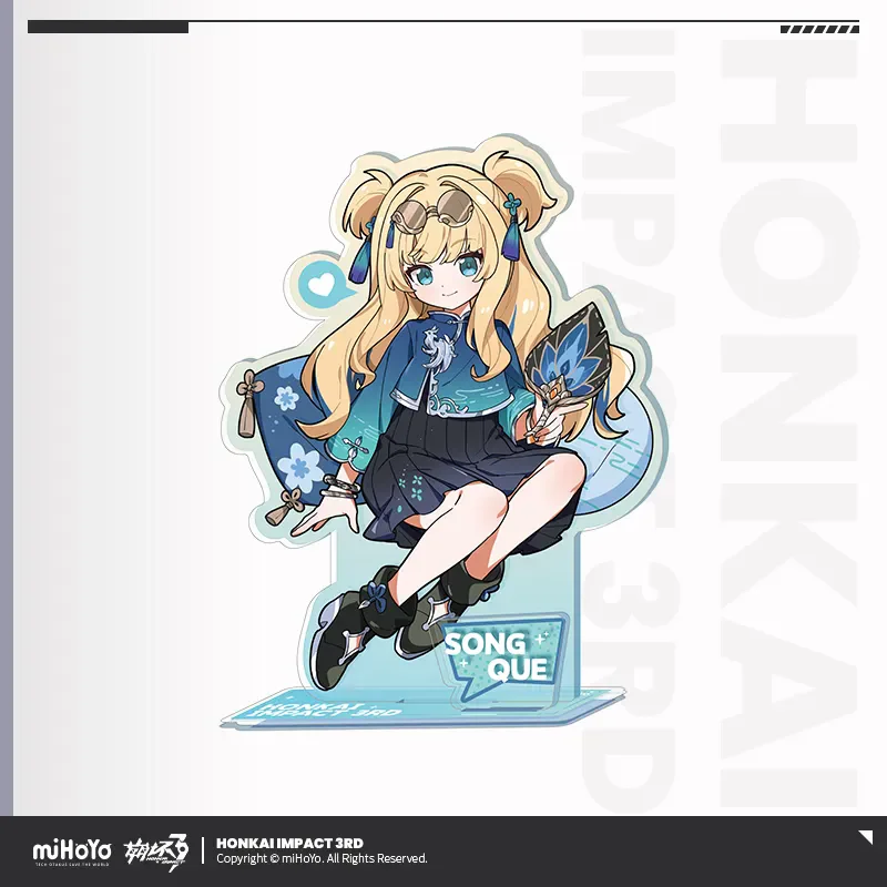 Honkai Impact 3rd Official Merch miHoYo Original XBDCHH Theme Series Acrylic Stand Senadina Coralie Helia Decoration Anime Gift