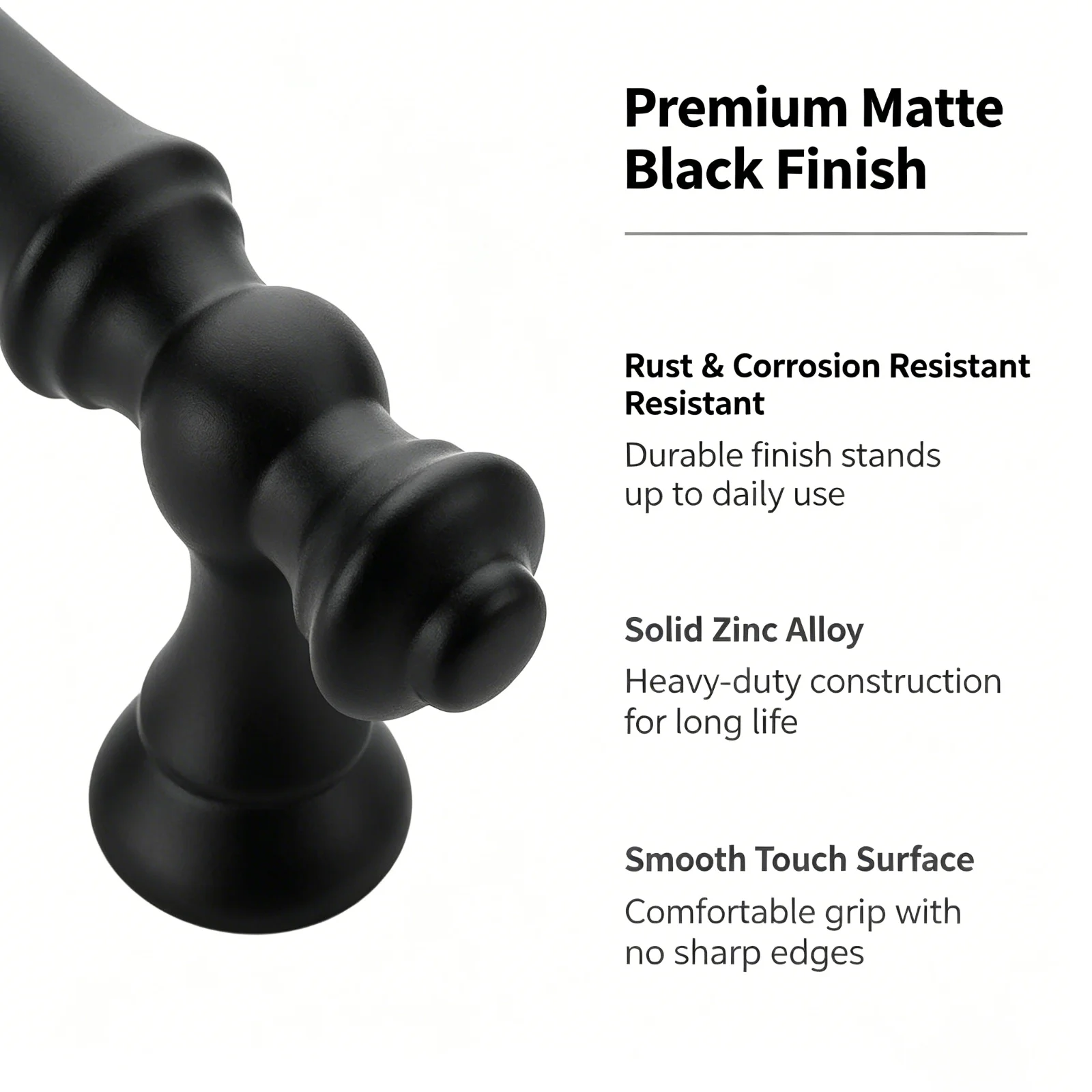 10PCS Matte Black Cabinet Hand - Furniture Hardware Black recension och pris