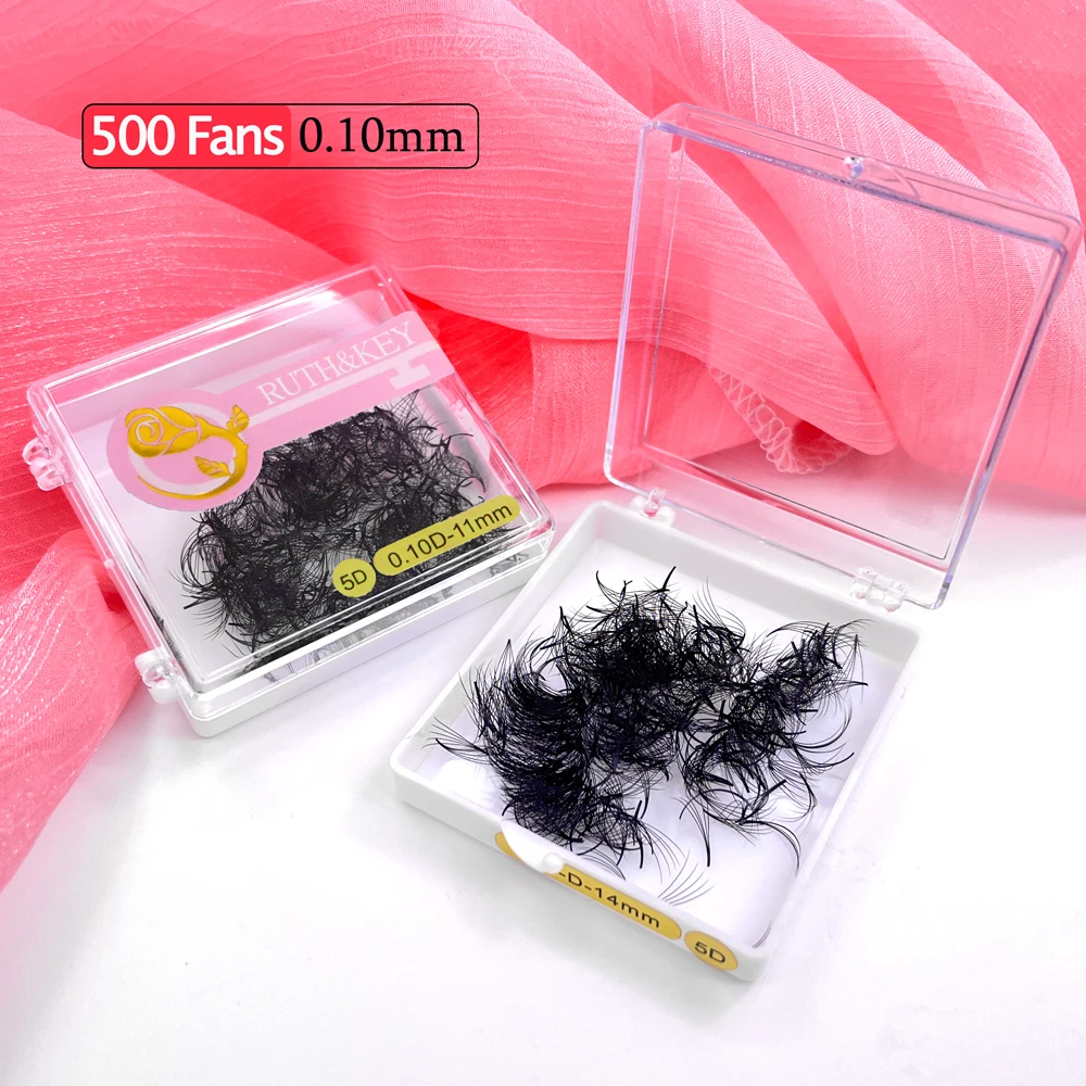 Premade Russian Volume Fan False Eyelash Extension Cilia Makeup Individual Sharp Pointy Base Loose Fans Professional Medium Stem