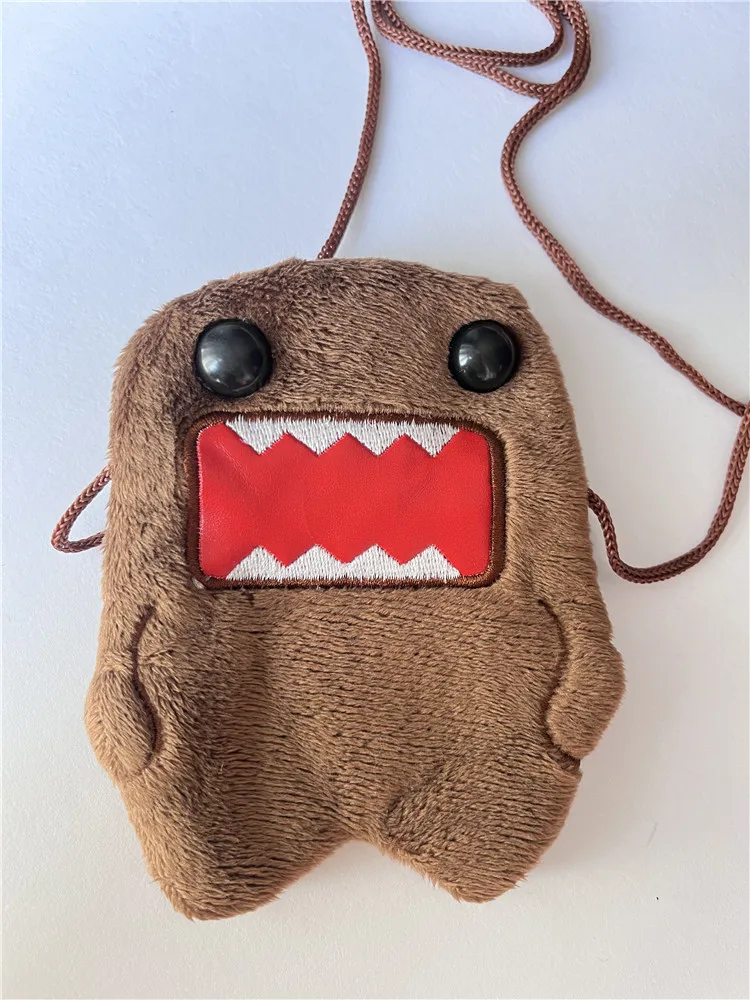 Domo Kun Mini Crossbody Bags for Women Girls Kawaii Cute Coin Purse Key Wallet Holder Small Sling Messenger Bag