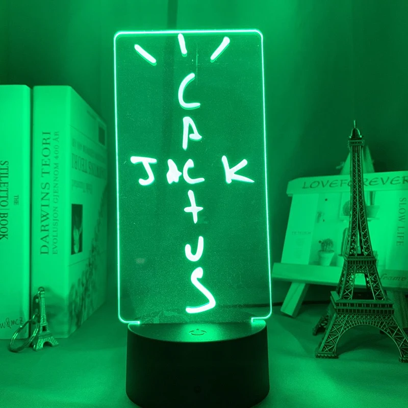 Cactus Jack Wallpaper Jack Kaktus Lampu Led Meja Matahari untuk Kamar Tidur Lampu Malam Isi Ulang Dekorasi Kamar Anak-anak Hadiah Natal