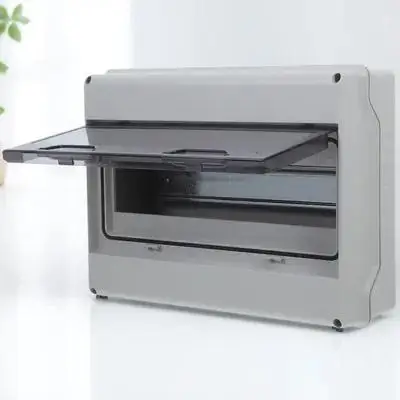 12 Way Distribution Protection Box IP65 Waterproof Clear Window ABS Electrical Enclosure Din Rail Box - view 6