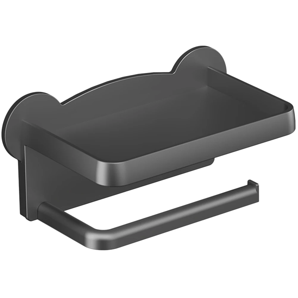 

Wall Mount Toilet Holder Bathroom Paper Towel Rack No Drilling Multipurpose Roll Paper Hanger Rust Resistant Durable Smooth