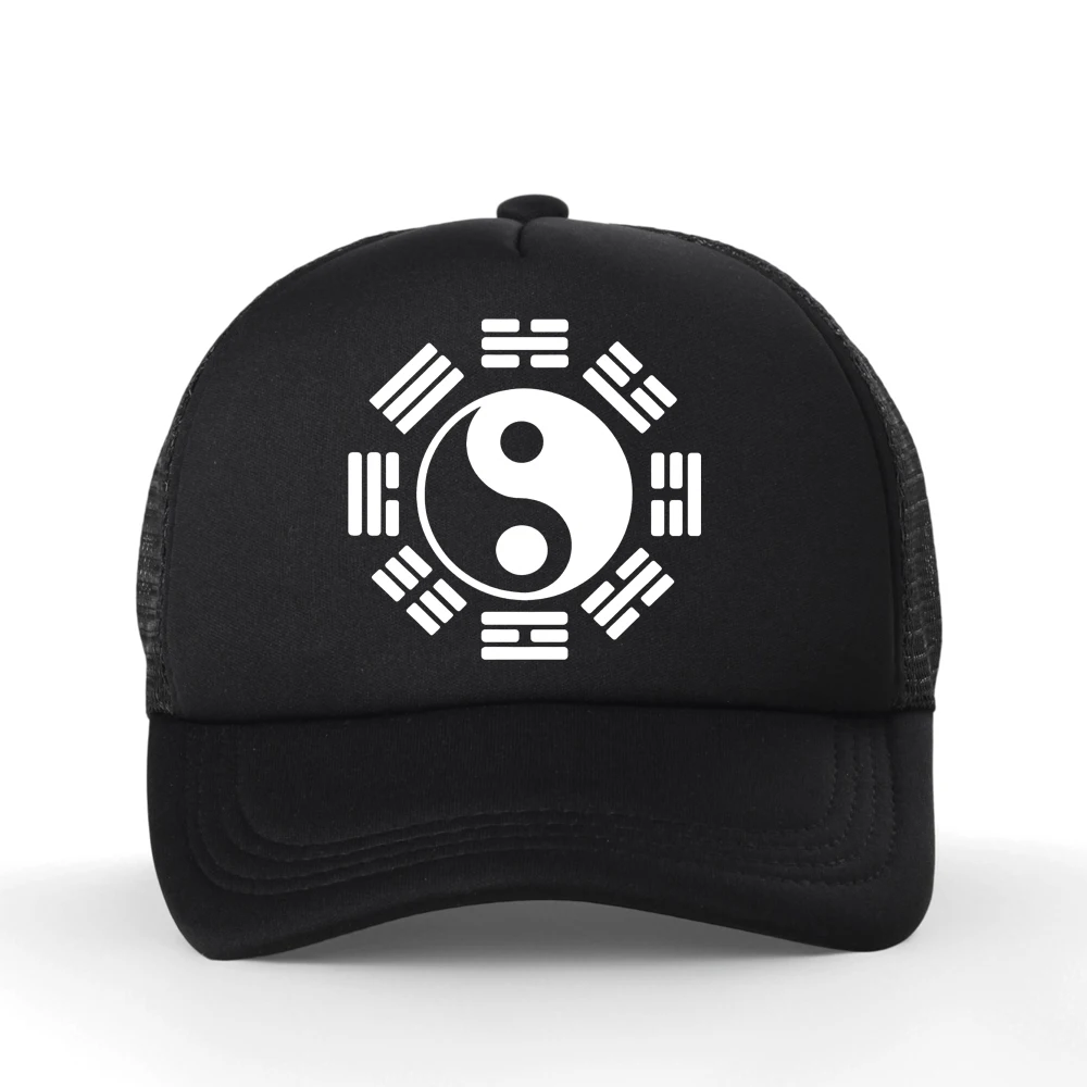 Chinese Yin Yang Tai Chi Kungfu Art Baseball Cap Casual Fashion Summer Style Adjustable Breathable Snapback Hat