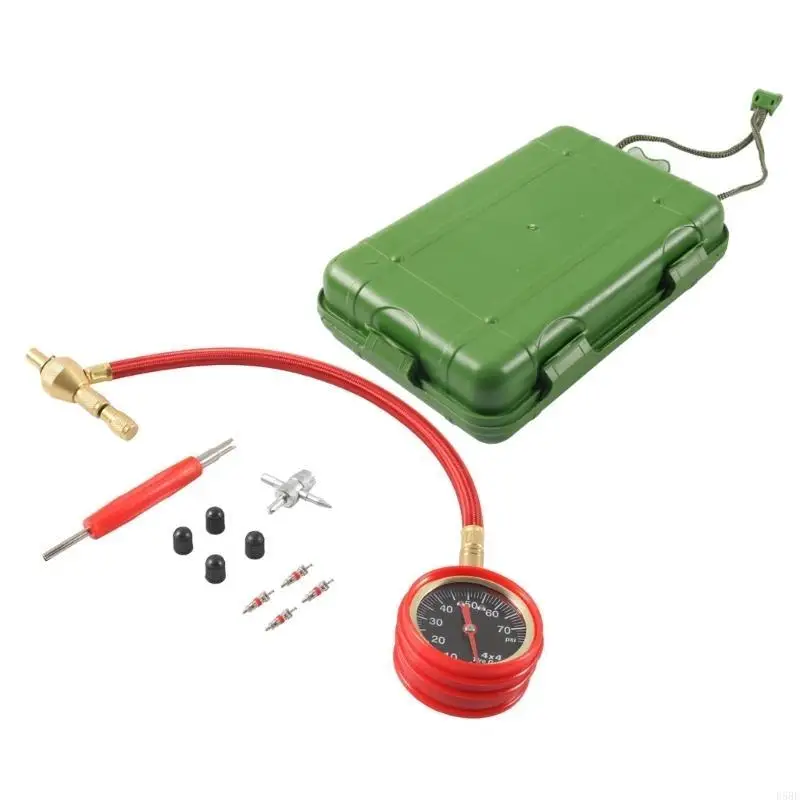 

D5BE Offroad Tire Pressure Gauges set with Recovery Gear Tire Pressure Meter set