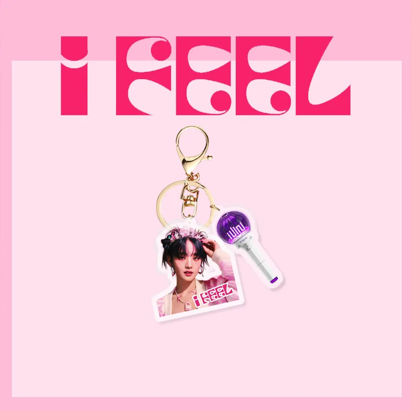 KPOP (G)I-DLE I FEEL Album Merch portachiavi per donna uomo GIDLE Fashion acrilico portachiavi regali borsa per auto accessori per ciondoli