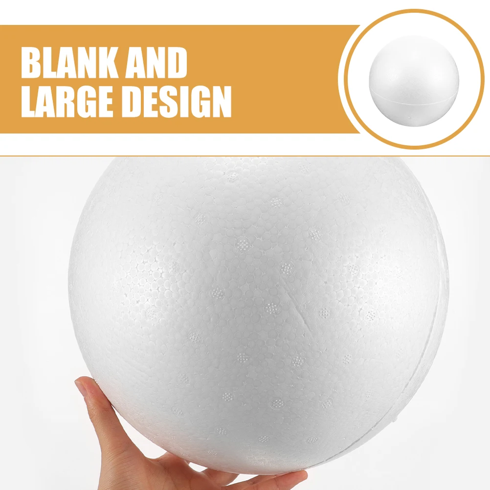Foam 20cm White DIY Wedding Decorative Craft Balls Hollow Sphere Polystyrene Home Decor Foam Circles Handicrafts