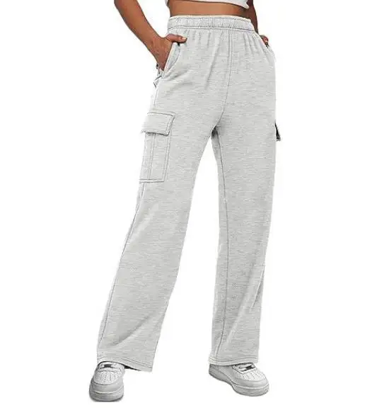 2025 autumn and winter new work pants solid color high waist slimming design sense pocket straight leg wide leg women's pants
