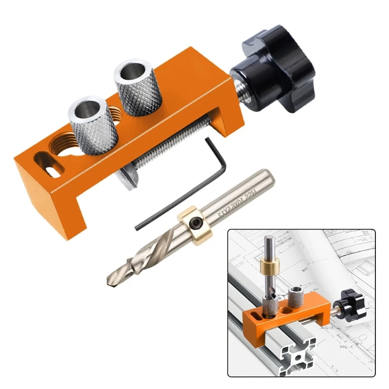 Aluminum Profile Drilling Jig For 20/30/40 Series - Universal DIY Tool For Accurate Hole Punching And Countersinking Guide Tools