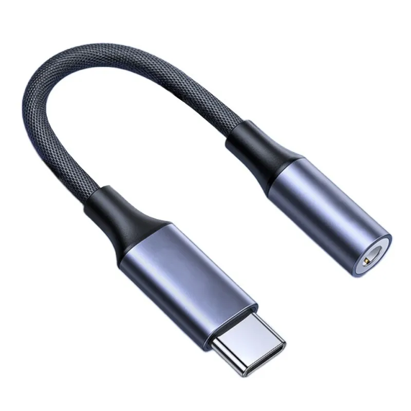 

3.5 mm Klinke To Type C Audio Adapter, Mobile Live Streaming Adapter, Headphone Adapter Cable Suitable