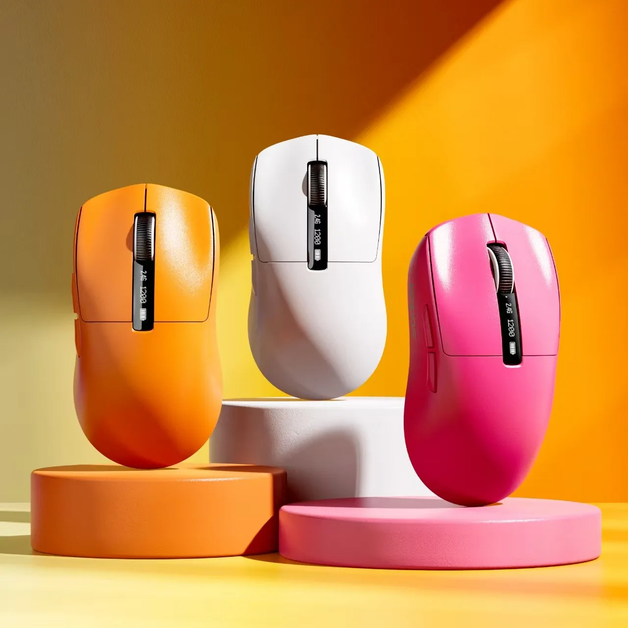 Tri Mode Charging Wireless Bluetooth Mouse Ergonomic Game Mouse Dual-Mode Bluetooth Computer Game Mouse Office Compu 4-Color