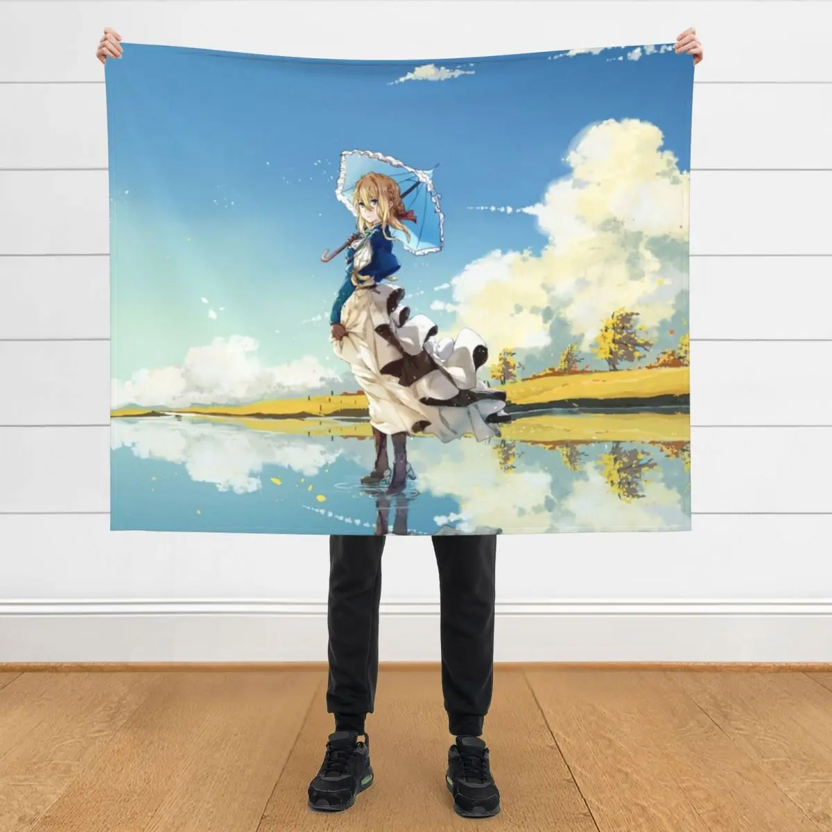 

Violet Evergarden 3 Throw Blanket Hairys Large Bed covers Blankets