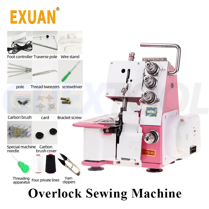 

Sewing Machine Household Portable Sewing Machine Sewing Overlock LED Light Locking Machine Four line overlock sewing machine DIY