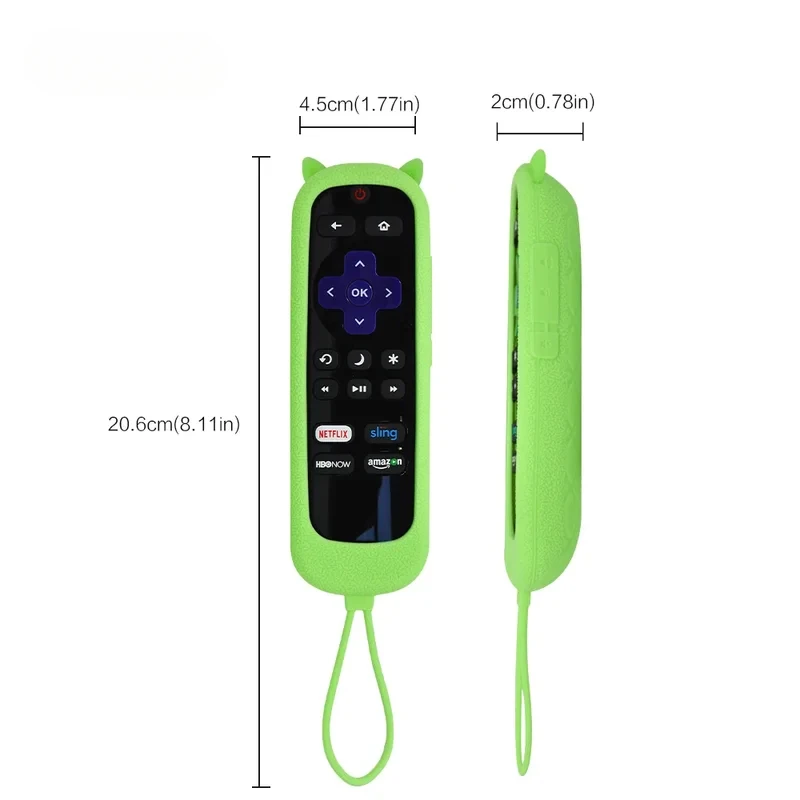 Remote Case for Roku Cover for TCL Roku TV Steaming Stick Silicone Protective Universal Replacement Sleeve Skin Glow n The Dark image 6