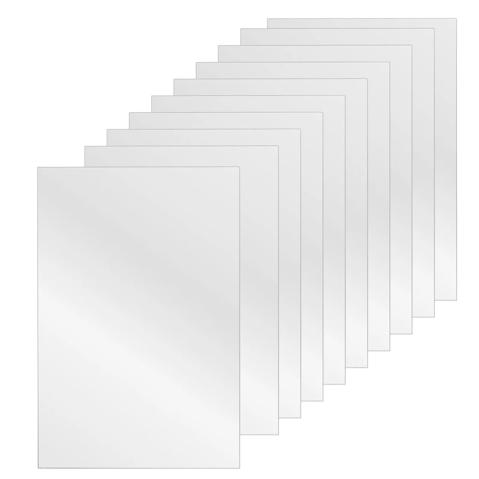 10 szt. Bezramowe akrylowe lustra samoprzylepne, lekkie lustra do dekoracji ścian w domu, na siłownię, do sypialni i łazienki.