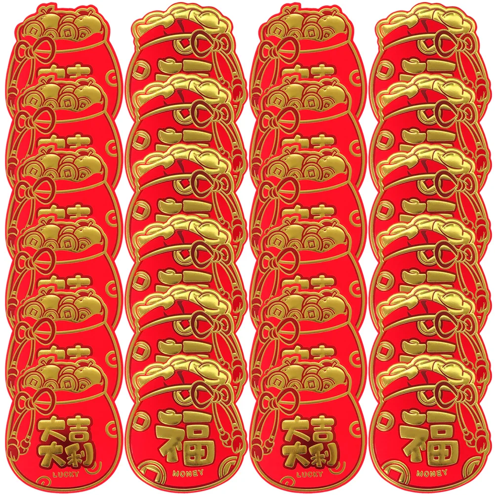 

24pcs Chinese Traditional Red Envelopes Wedding Money Pouches Lucky Hongbao Paper Envelope Creative Packet Spring Festival