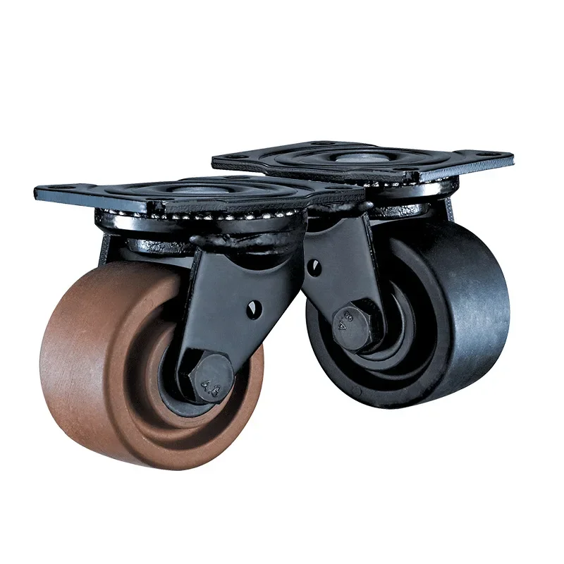 1 PC 3-Inch Low-Profile Swivel Caster Heat-Resistant 280°C Durable Rolling Caster for Hand Trucks Furniture Moving