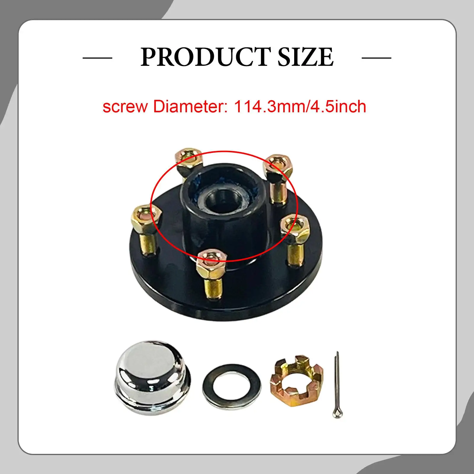 مجموعة أدوات محور المقطورة البديلة لمحاور المقطورة بوزن 2000 رطل #6