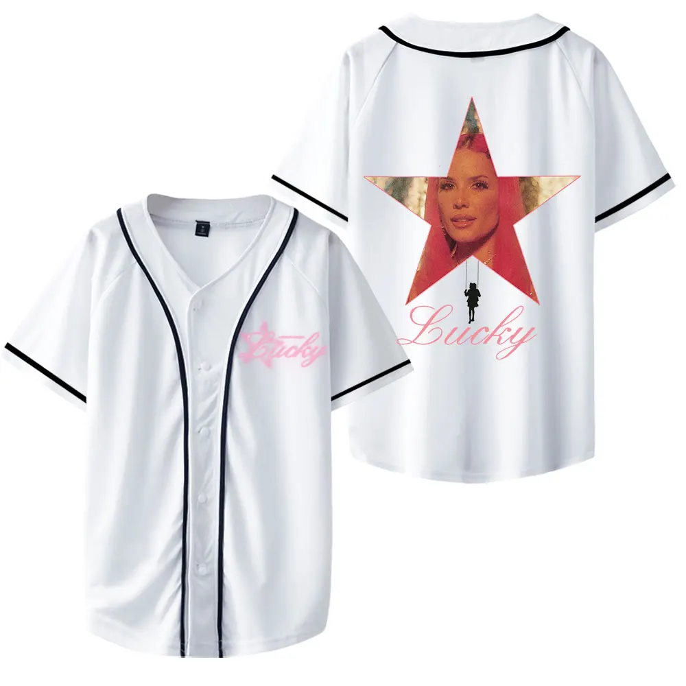 Halsey Merch Lucky Album 2024 T-shirt Women Men  Short Sleeve Casual Daily Baseball Jersey