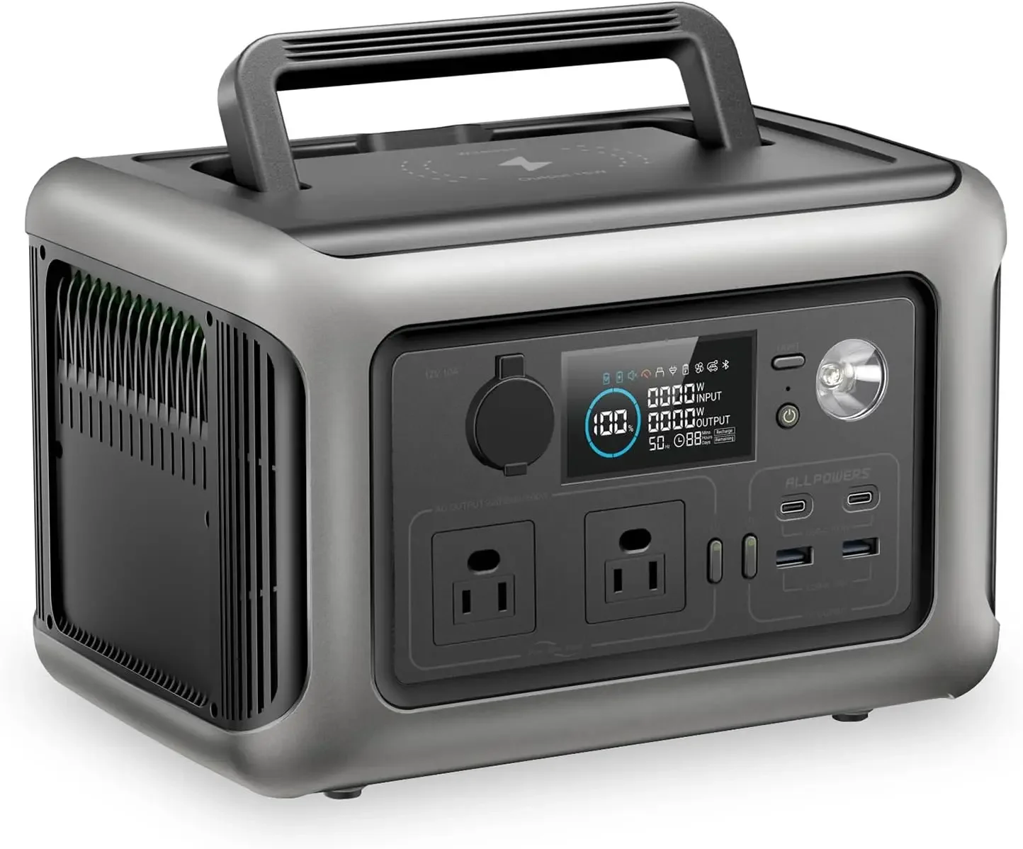 299Wh 600W Portable Power Station , Battery Backup with UPS Function, 1 Hour to Full 400W