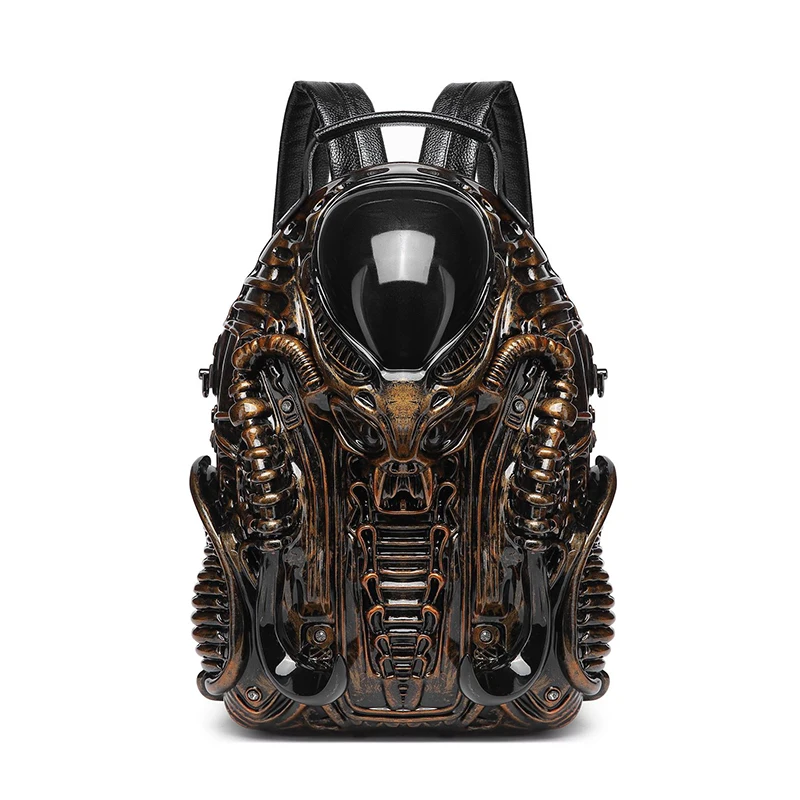 3D alien monster backpack, computer bag, unisex backpack, fashionable casual backpack, personalized