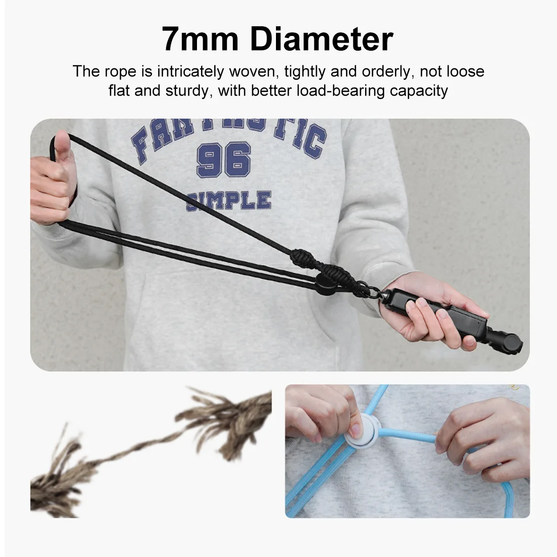 For DJI Osmo Pocket 4 3 Quick Release Anti-loss Lanyard Outdoor Shoulder Travel Lanyard for DJI Action 5Pro 6 For Insta360 X5 X4