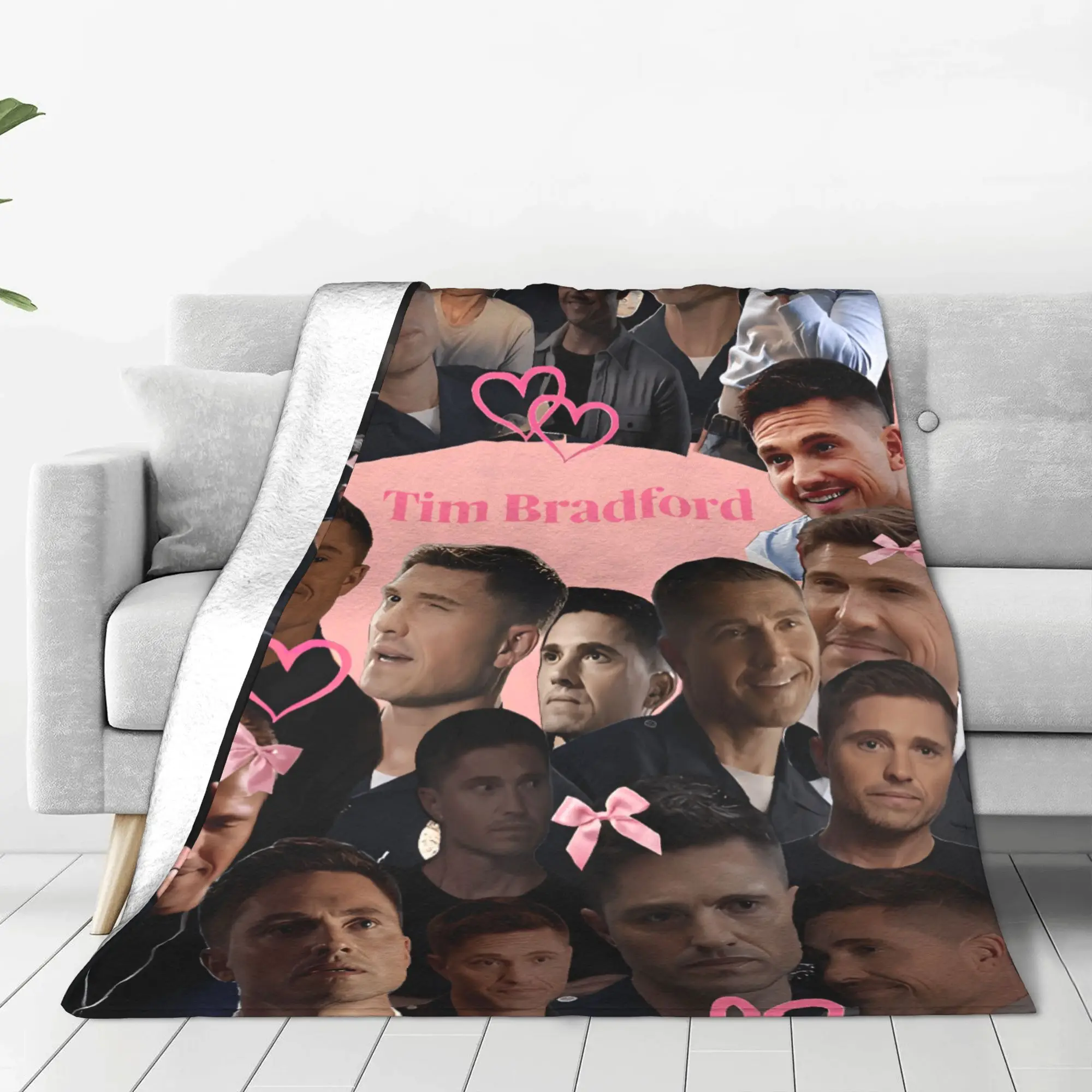 Tim Bradford Tv Series Blanket Quality Warm  Throw Blanket Winter Boy Girl Couch Chair Sofa Bed Street Trend Bedspread
