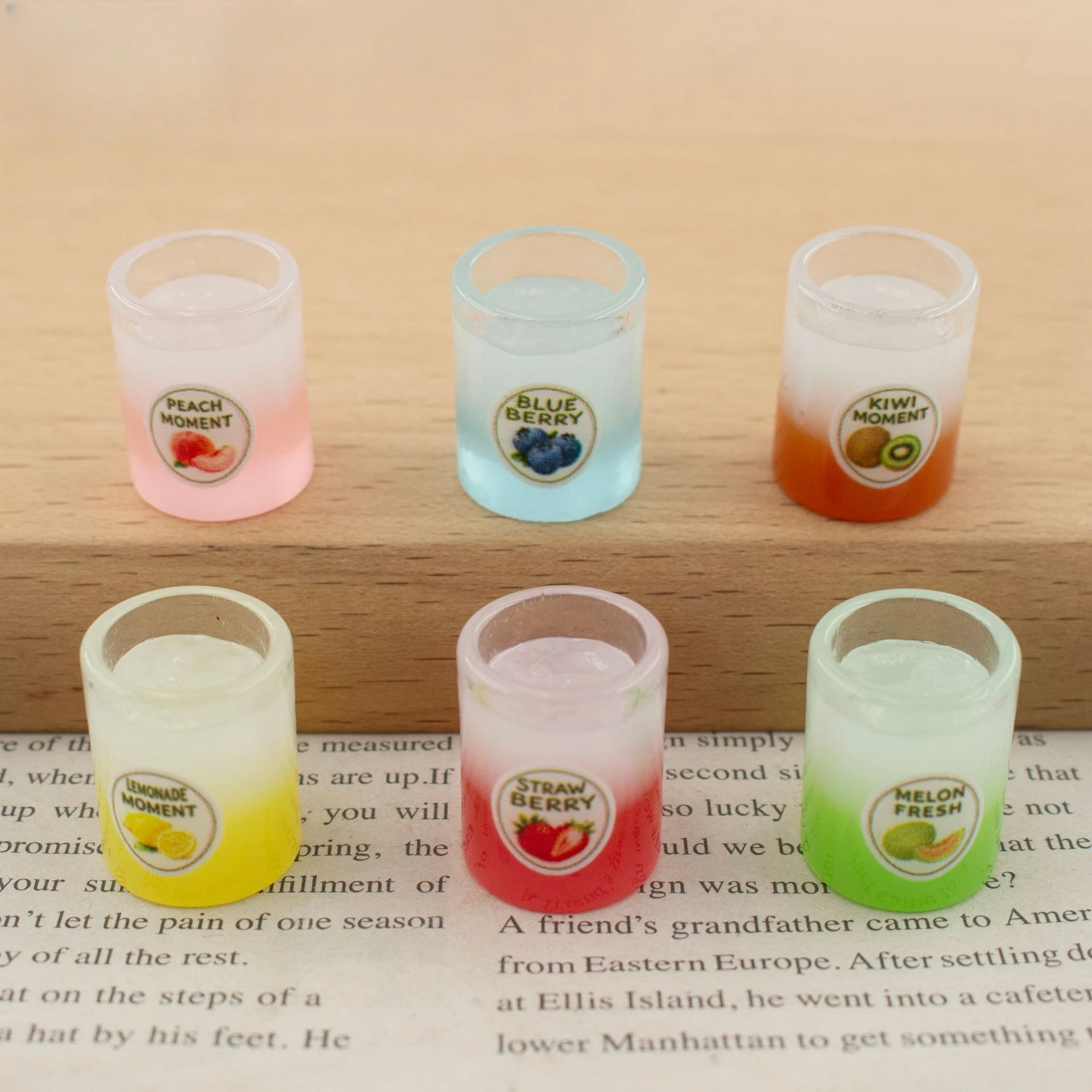 100pcs Kawaii Simulation Juice Drink Cup Resin Cabochon DIY for Hairpin Keychain Earrings Scrapbook Dollhouse Accessories