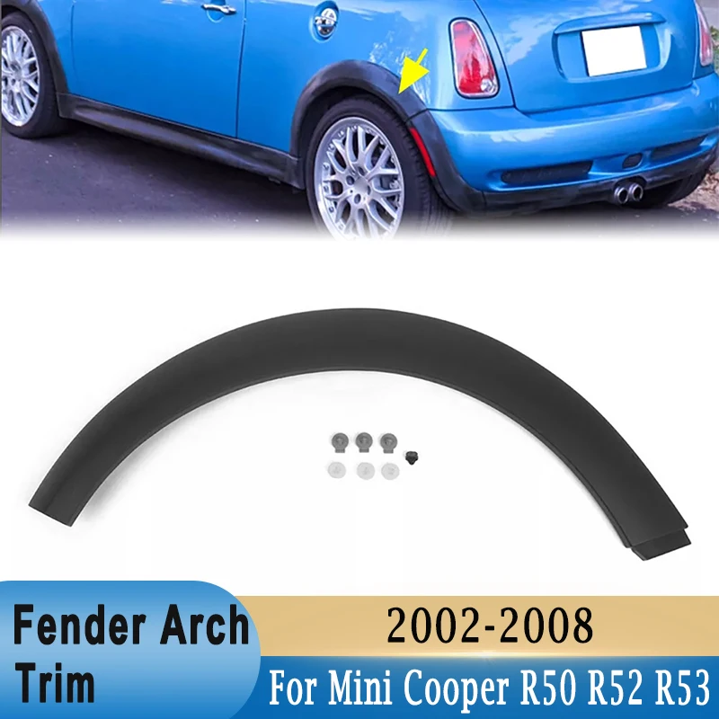 Left Right Rear Wheel Fender Arch Trim for Mini Cooper R50 R52 R53 2002-2008 Rear Fender Mudguards 51131505868 51131505869