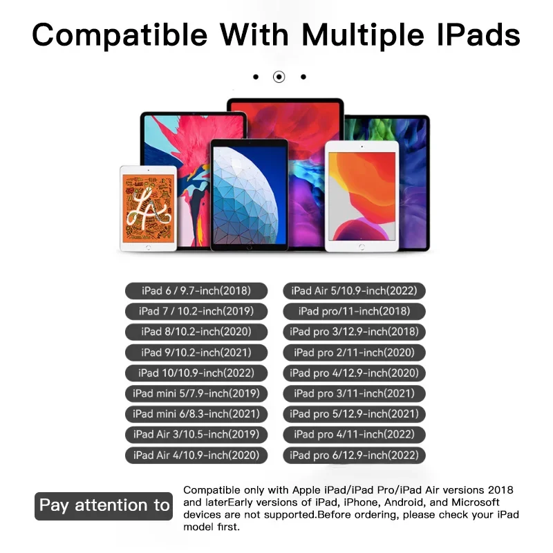 ل أبل قلم رصاص 2 1 النخيل رفض عرض الطاقة ملحقات iPad iPad 2022 2021 2020 2019 2018 Pro 11 12.9 قلم ستايلس صغير هوائي