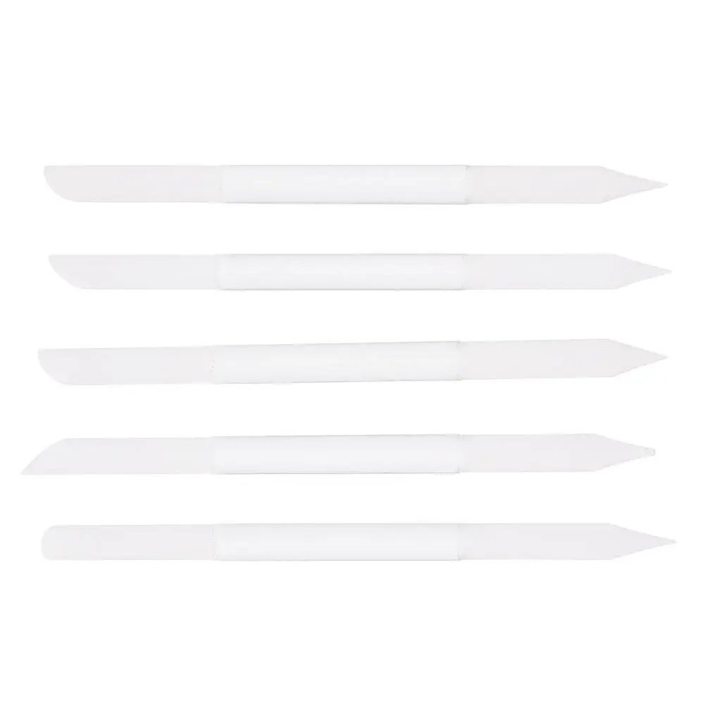 5-teiliges Glas-Nagelfeilen, doppelseitiger Kristall-Nagelpuffer für natürliche und künstliche Nägel, Maniküre-Werkzeug-Set für den Salon oder den Heimgebrauch