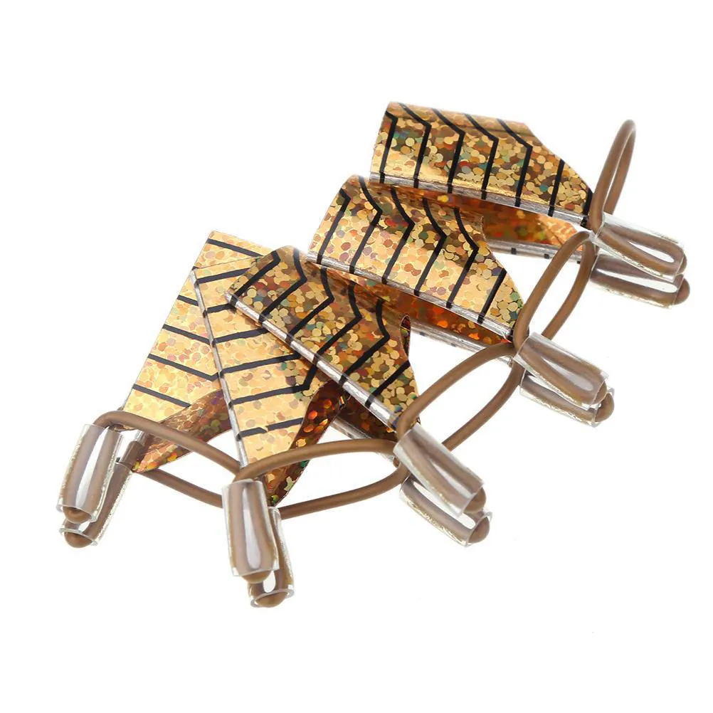 

5pcs Golden Aluminum Nail Art Forms Mold Tips Tools for Beauty Extension Paper Holder Flexible Adjustable Reusable