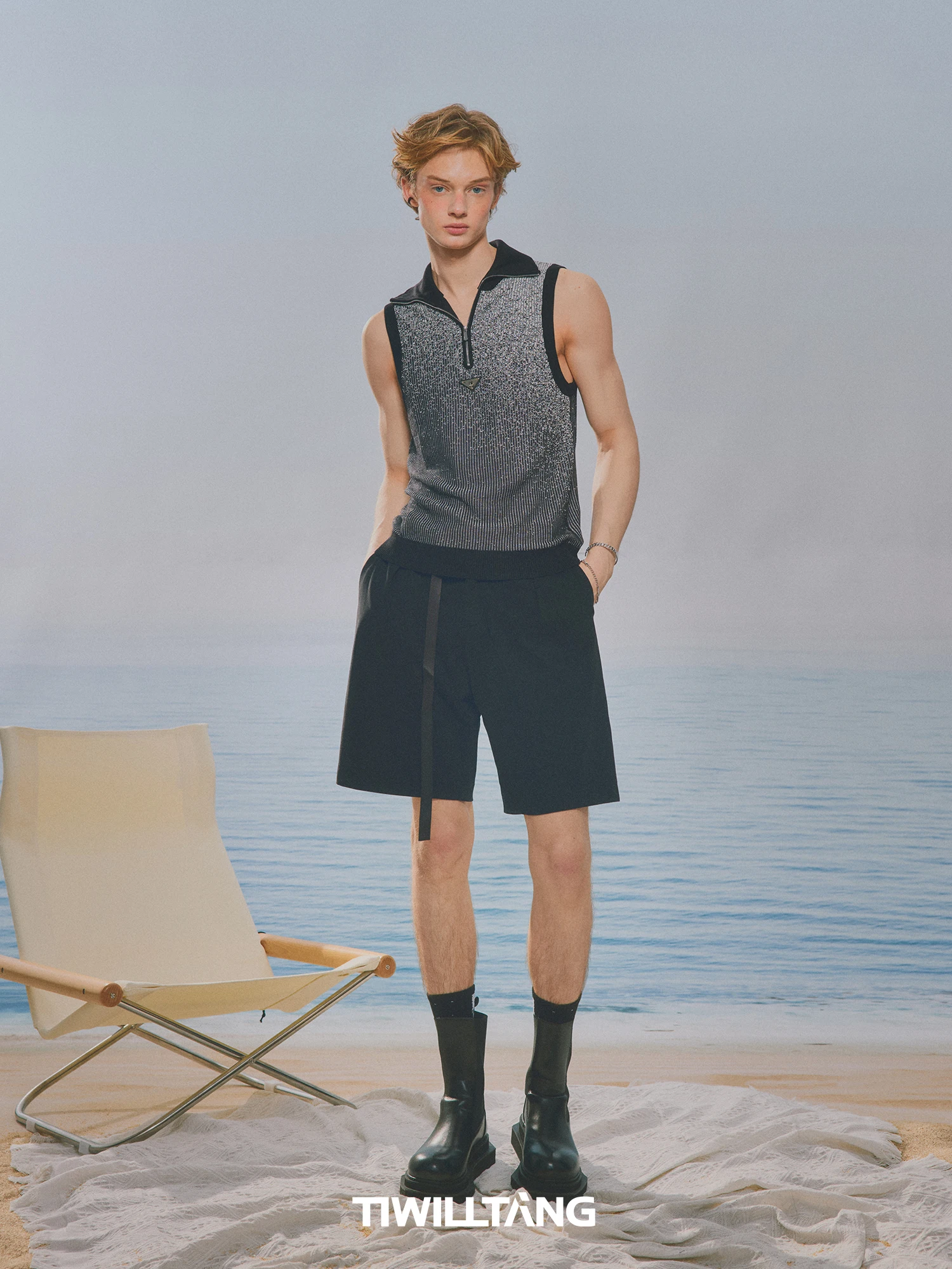 

TIWILLTANG adient Flow Law Жилет на молнии Svel Летний Faion Ci Sle Youth (3) Прямой подол Повседневный топ