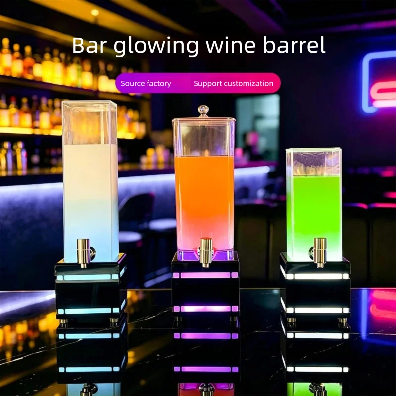 LED-Lit Beer Foam Barrel for Bar Commercial Use Charging KTV Splitting Wine Jug Cocktail Bucket Perfect for Party Decoration