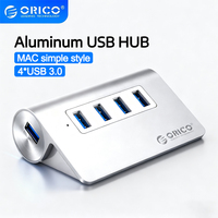 ORICO 4 Ports USB3.0 HUB Aluminum alloy design hub Adapter New Mac Design Mini High Quality 5Gbps Speed Splitter with Data Cable