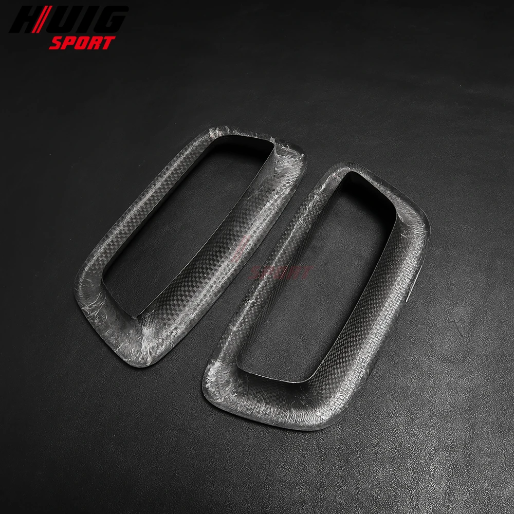 2X Carbon Fiber Benz A CLA Class W177 V177 C118 A180 A35 A45 AMG CLA200 CLA45 Car Interior Pillow Back Seat Headrest Hole Cover