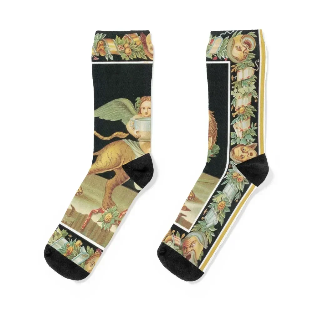 

Eros riding a Tiger Socks snow kids christmas gifts Men Socks Luxury Brand Women's