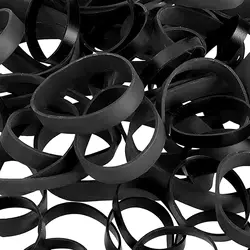 Wide 1cm Black Industrial Rubber Band Diameter 5cm Strong Elastic Rubbers For Postal Packing Packaging