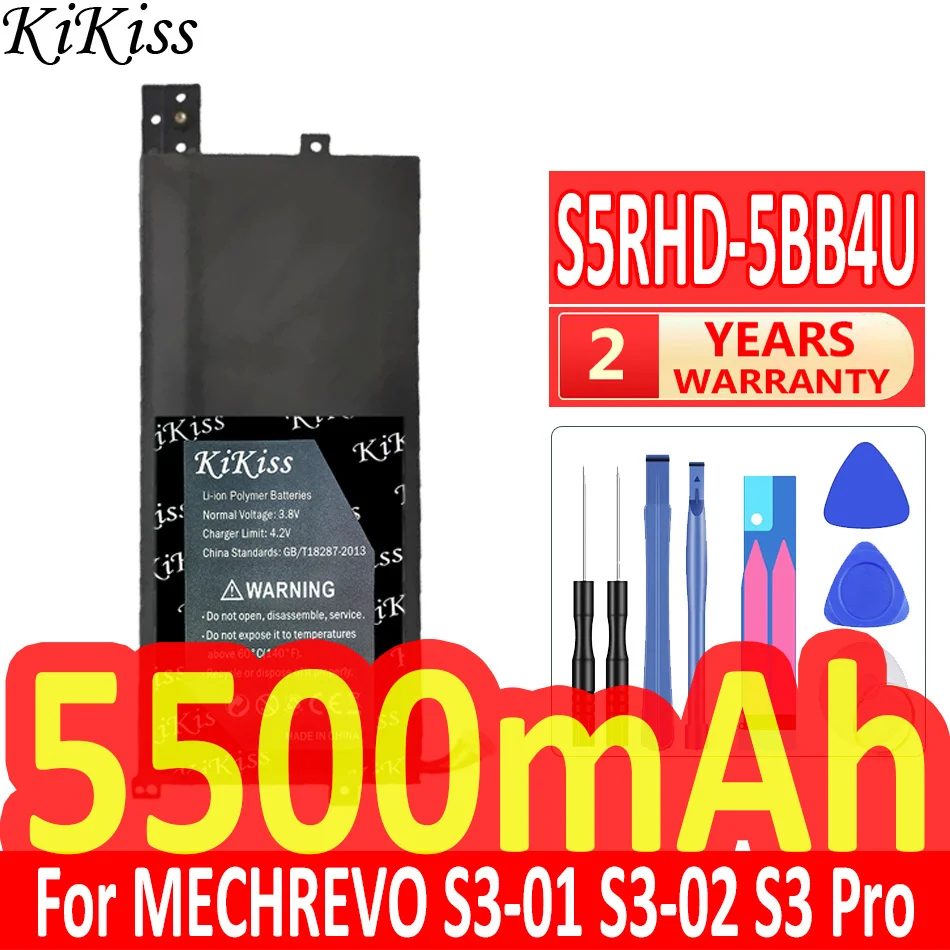 

5500 мАч KiKiss Мощная батарея для мечты S3-01 S3 Pro S5R S3-02 серии аккумуляторов для ноутбуков