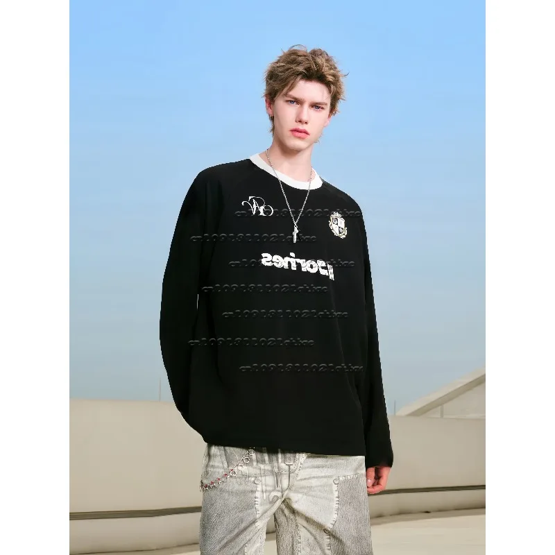 

New Quick Drying Sports Long Sleeved T-shirt for Couples, Versatile 3D Printed Top, Trendy Spring and Autumn American Style