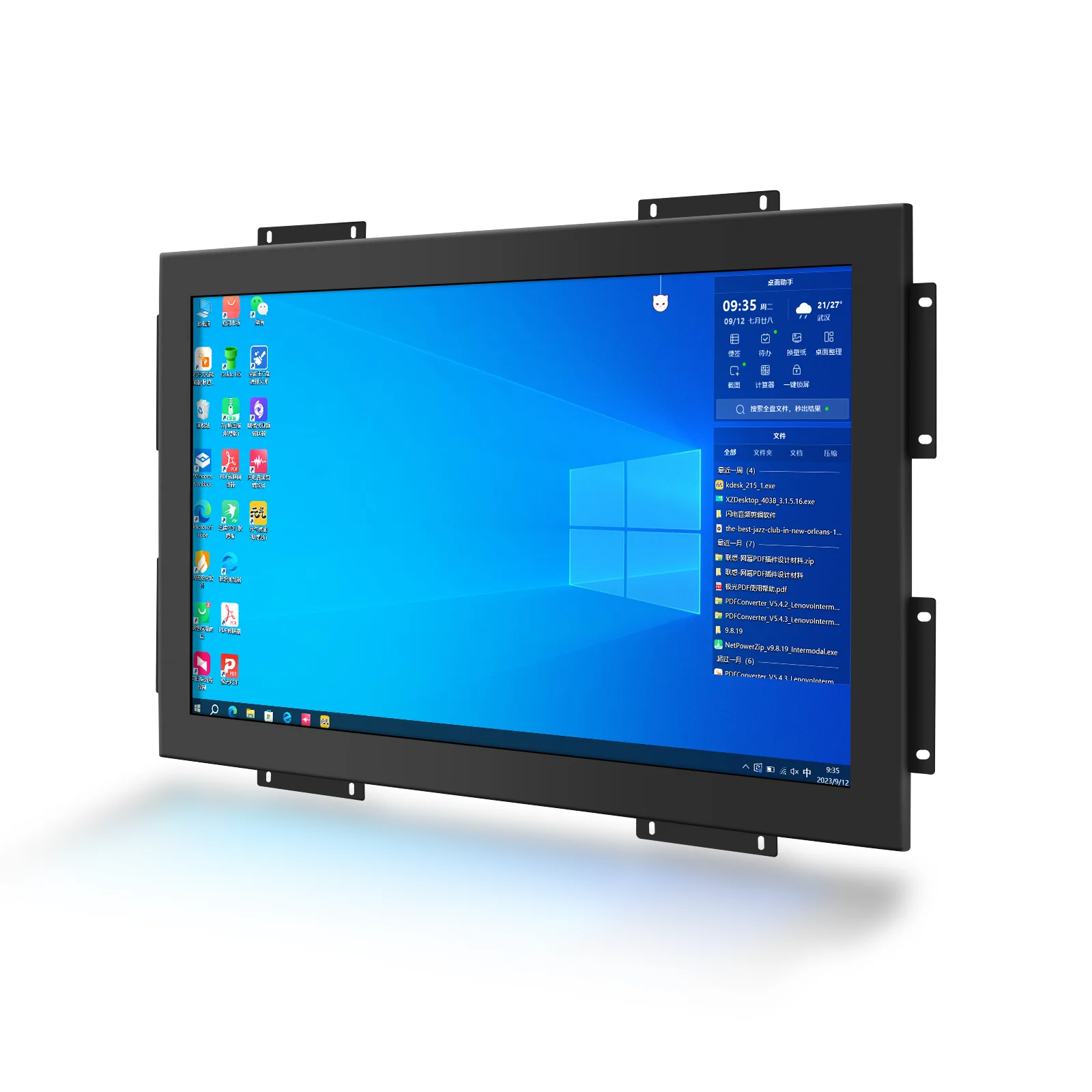 نمط مفتوح 13.3 15 17 18.5 19 21.5 23.6 27 32 بوصة شاشة تعمل باللمس بالسعة الصناعية إطار مفتوح Lcd #2