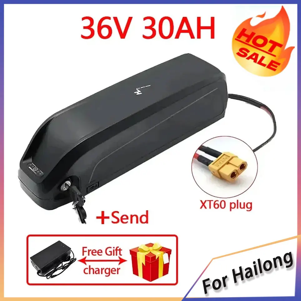 Hailong e-bike accu 36V 48V 20Ah 30Ah 40Ah mountainbike 18650 21700 elektrische accu pack voor Bafang 1000W 500W 250W
