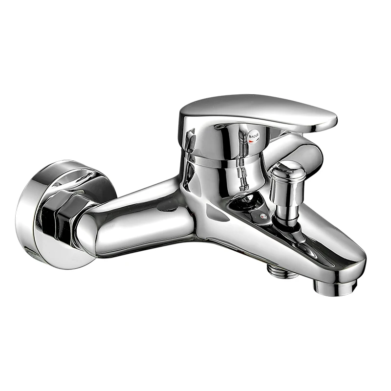 

All copper shower faucet hot and cold mixing valve bathroom triple mixing valve bathtub water heater simple shower set
