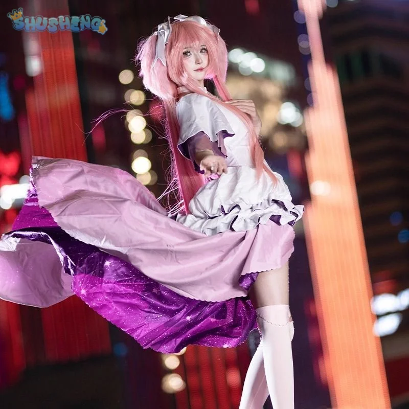 

Аниме Kaname Madoka Puella Magi Madoka Magica карнавальный костюм на Хэллоуин Милое платье Лолиты Головные уборы Носки Реквизит Женская униформа