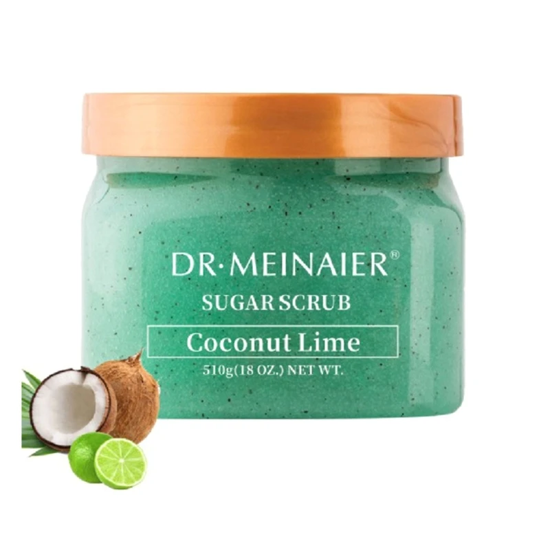 D0AB DRMEINAIER Fruit Sea Salt Body Scrub Brightening Exfoliating Face Body Scrub Whiten Dead Skin Remover For Women