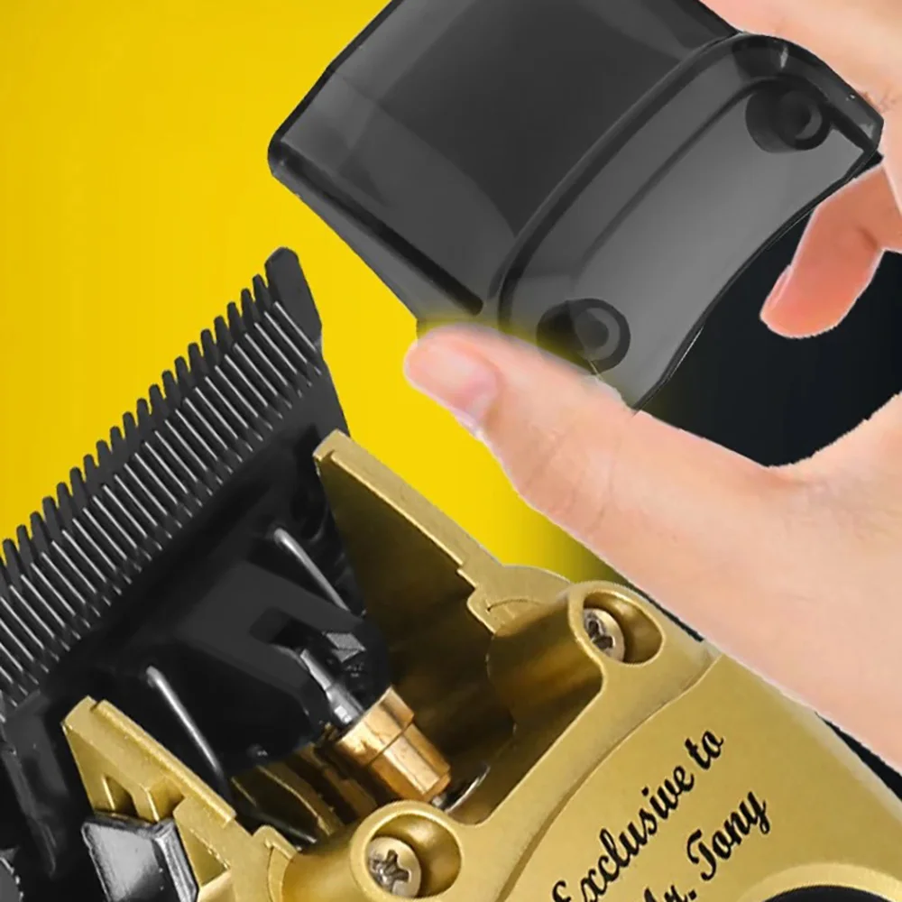 Cortadora de pelo Kemei profesional con Motor sin escobillas, cortadora de pelo eléctrica de barbero inalámbrica de 11500RPM, Máquina para cortar cabello con cuchilla DLC