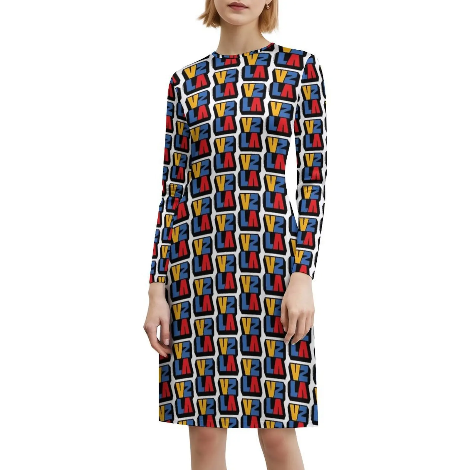 فستان حفلات أنيق للنساء من Vzla Qtro فستان على شكل حرف a مع خيارات قصيرة/طويلة/بدون أكمام من فنزويلا فستان طبيعة جمالية عتيقة